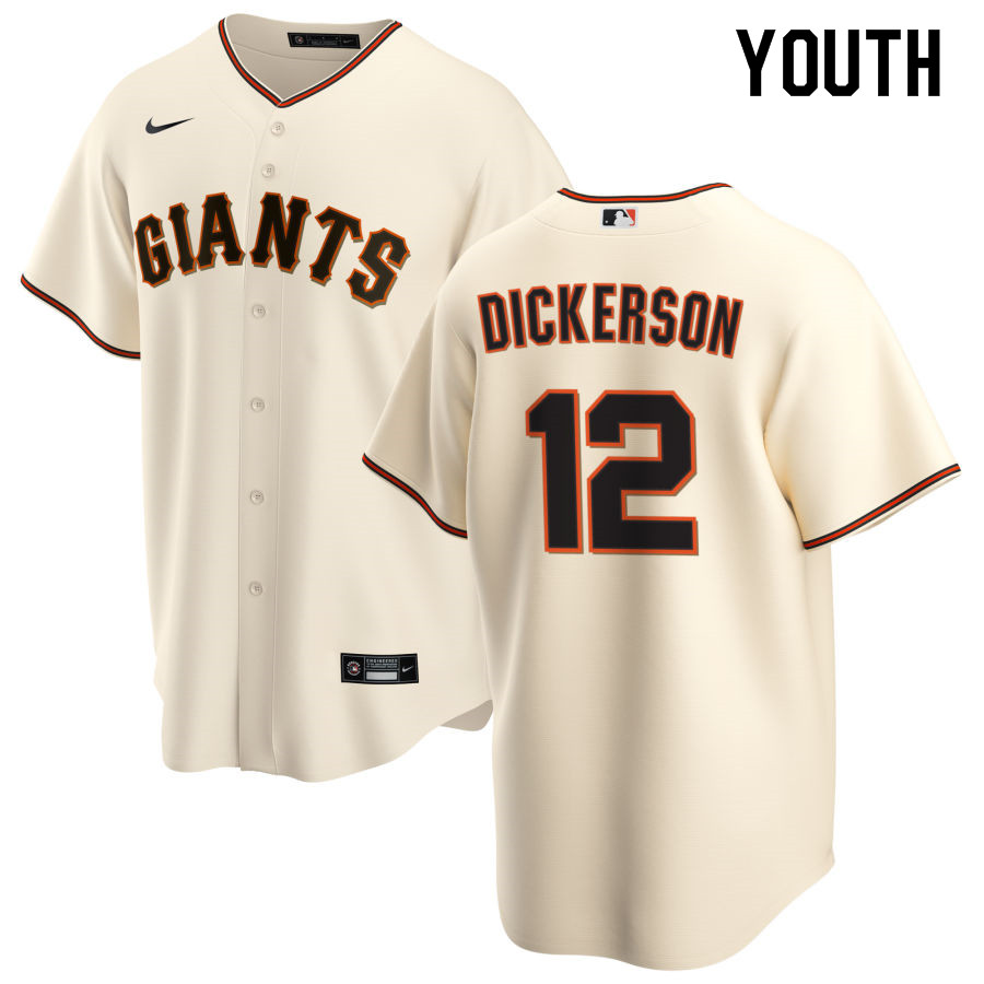 Nike Youth #12 Alex Dickerson San Francisco Giants Baseball Jerseys Sale-Cream